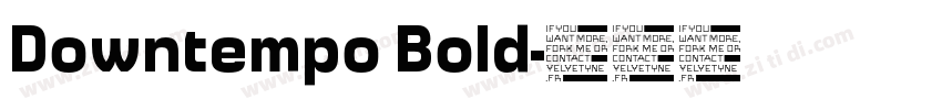Downtempo Bold字体转换